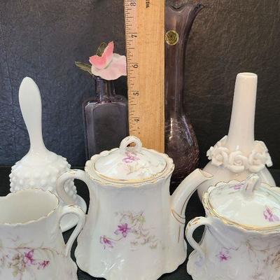 K20: Porcelain Creamer, Sugar, and More lot