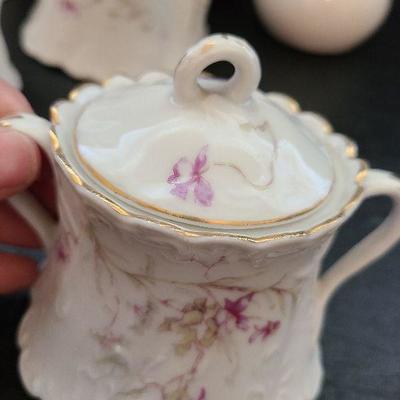 K20: Porcelain Creamer, Sugar, and More lot