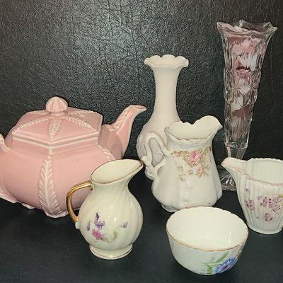 K24: Pottery Tea Pot, Sugar, Creamer and more