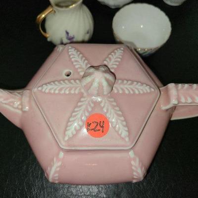K24: Pottery Tea Pot, Sugar, Creamer and more