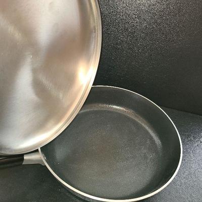 K27: Revere Ware Large Saute Pan and Stock Pot