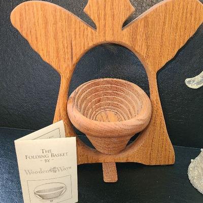 K31: Wooden Folding Angel Basket and more