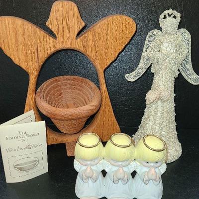K31: Wooden Folding Angel Basket and more