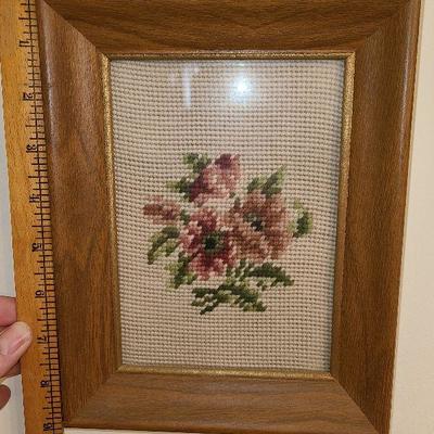 K32: Vintage Needlepoint Wall Art