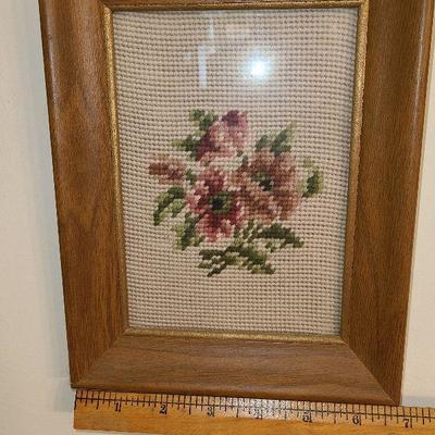 K32: Vintage Needlepoint Wall Art