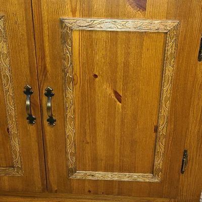 K34: 2-Door Wood Cabinet