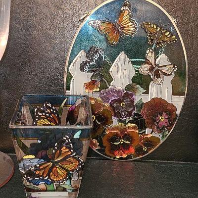 K37: Butterfly Sun Catcher, Butterfly Votive and more decor
