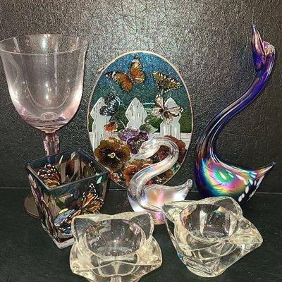 K37: Butterfly Sun Catcher, Butterfly Votive and more decor