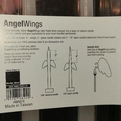K39: Angel Harp, Angel Wings Candlestick and Cloudworks Figurine