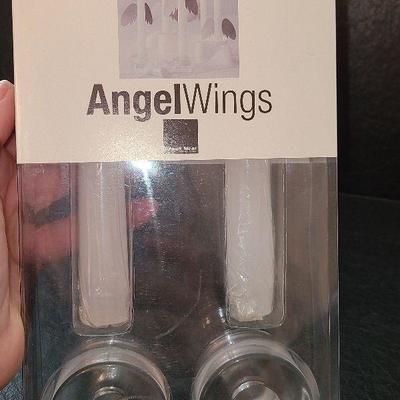 K39: Angel Harp, Angel Wings Candlestick and Cloudworks Figurine