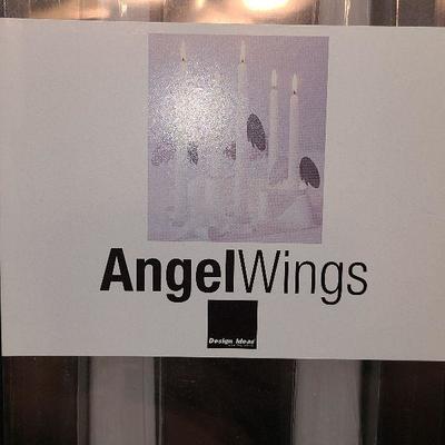 K39: Angel Harp, Angel Wings Candlestick and Cloudworks Figurine