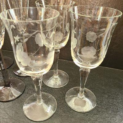 K42: Etched Stemware 