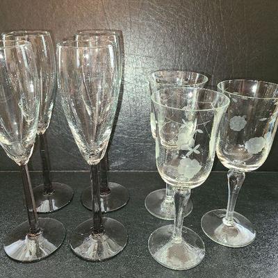 K42: Etched Stemware 