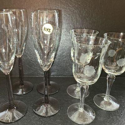 K42: Etched Stemware 