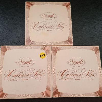 K47: Currier & Ives Hot Plates/Trivets
