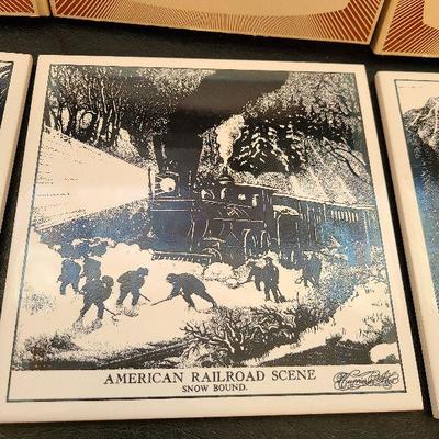 K47: Currier & Ives Hot Plates/Trivets