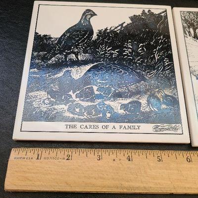 K47: Currier & Ives Hot Plates/Trivets