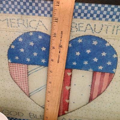 K48: Melamine Dishes and Patriotic Cutting Board