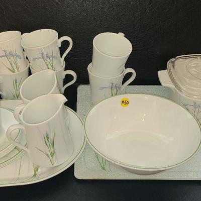 K50: Corning Ware Shadow Iris Serving Pieces