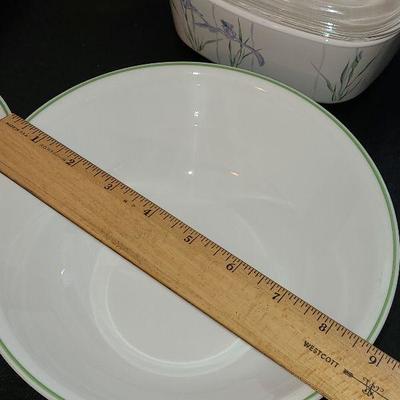 K50: Corning Ware Shadow Iris Serving Pieces