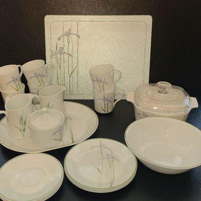 K50: Corning Ware Shadow Iris Serving Pieces