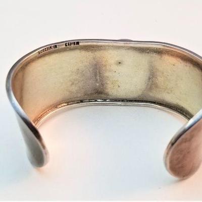 Lot #153  Sterling Silver & Turquoise Cuff Bracelet
