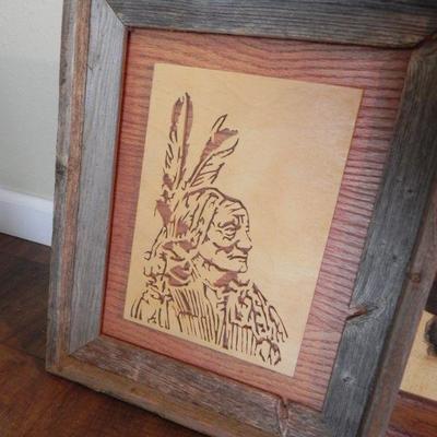LOT 145  NATIVE AMERICAN OIL PAINTING