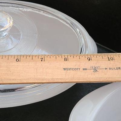 K53: Vintage Glassbake Casserole and Custard Cups
