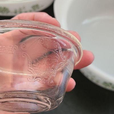 K53: Vintage Glassbake Casserole and Custard Cups