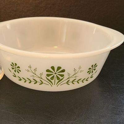 K53: Vintage Glassbake Casserole and Custard Cups