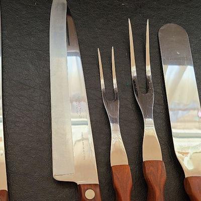 K55: Vintage Cutco Cutlery Knife Sets with Wall Mounts