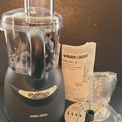 K58: Black and Decker Power Pro Food Processor/Chopper