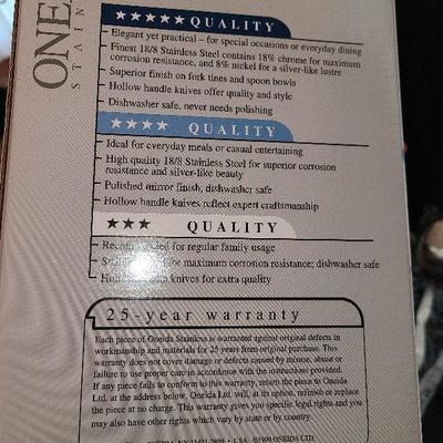 K62: Oneida Axis 8 Place setting and More