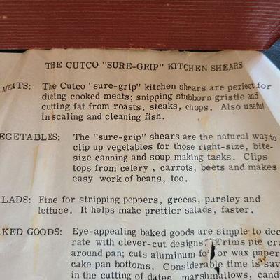 K65: Cutco Kitchen Shears and Honing Stone/Knife Sharpener