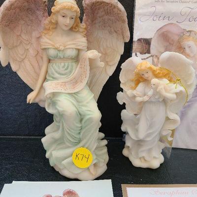 K74: Seraphim Classics Angels August & Laurice (Wisdoms Child)
