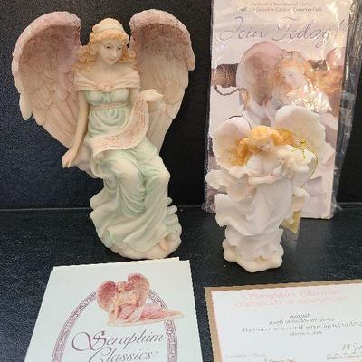 K74: Seraphim Classics Angels August & Laurice (Wisdoms Child)