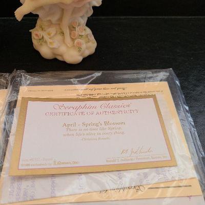 K75: Seraphim Classics Angels Elizabeth & April (Heavens Victory & Springs Blossom)