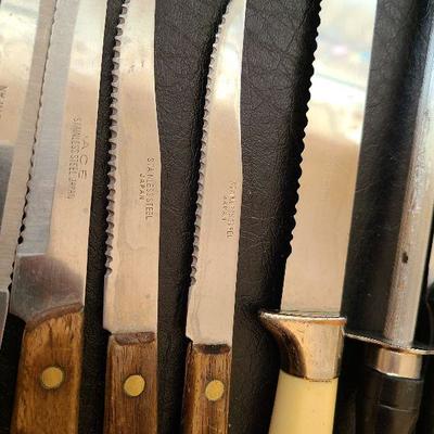 K79: Kitchen Knives and Turkey Carver Lot