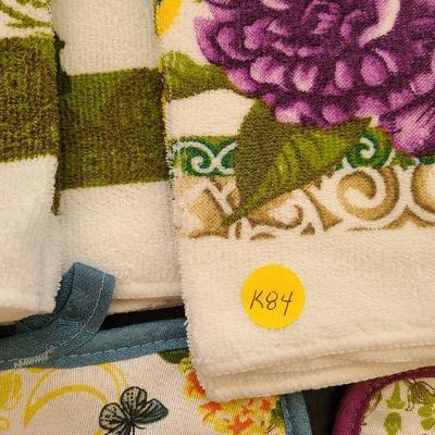 K84: New Butterflies and Roses Kitchen Towels, Mitts, and Potholders!
