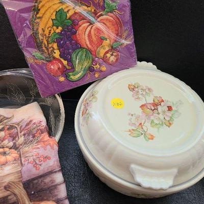 K86: Fall Casserole, Napkins, Dish Towels and More
