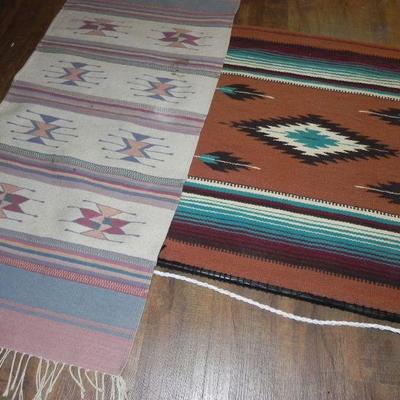 LOT 162  SOUTH WESTERN RUGS/WALL HANGINGS