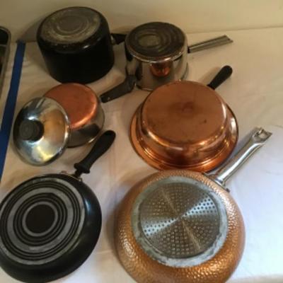 168: Lot of SautÃ© Pans 