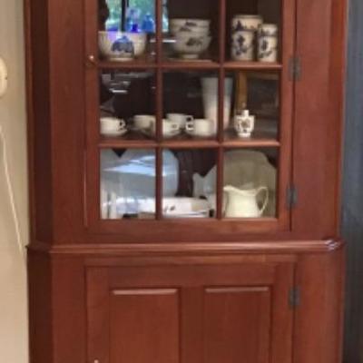 191: Bartley Collection Cherry Corner Cabinet 