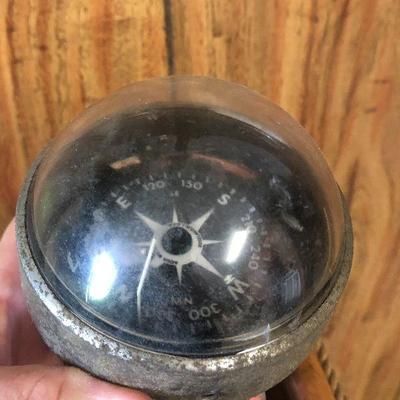 F1: Captains Ships Wheel with Compass