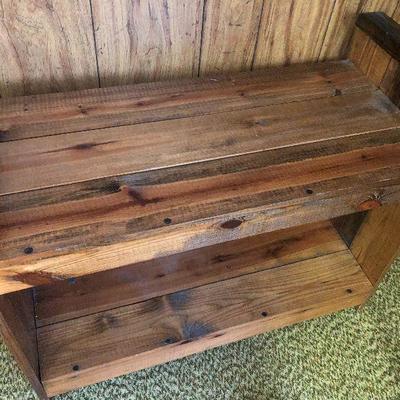 F6: Two-Level Wood Shelf