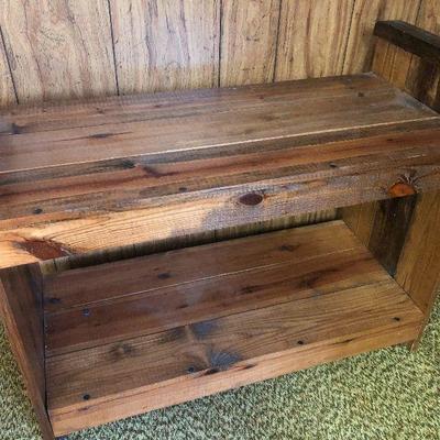 F6: Two-Level Wood Shelf