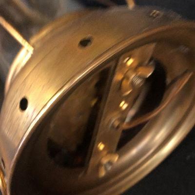 F12: Vintage Brass Hanging Lantern Converted to Electric lamp