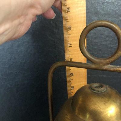 F12: Vintage Brass Hanging Lantern Converted to Electric lamp