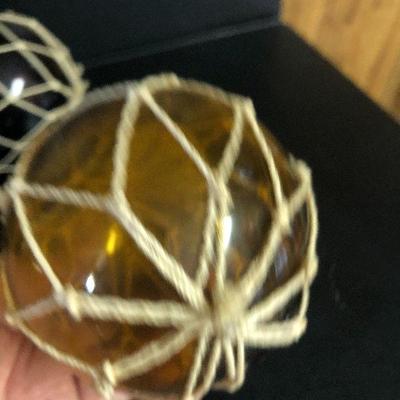F16: Fishing Net Glass Bouy Float 5-Balls and Illuminary