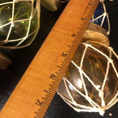 F16: Fishing Net Glass Bouy Float 5-Balls and Illuminary